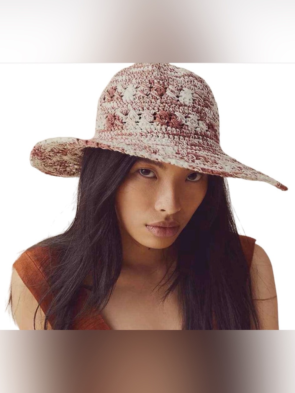 NEW FREE PEOPLE LUSANA BOCA WIDE BRIM SHADE HAT WOVEN SOFT STYLE O/S ONE SIZE